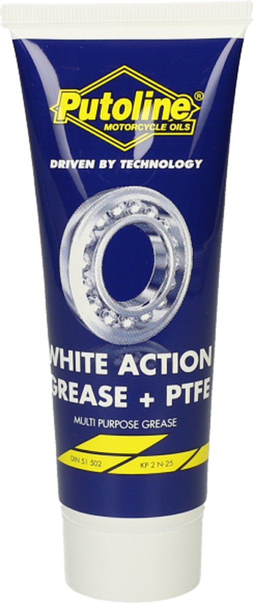 Putoline white action grease + ptfe smeervet voor wiellagers