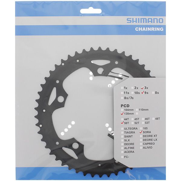 Shimano blad 9v 50t sora triple zwart fc-3503