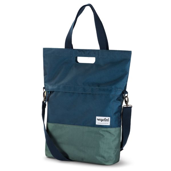 Urban Proof fietsshopper blauw-groen 20L