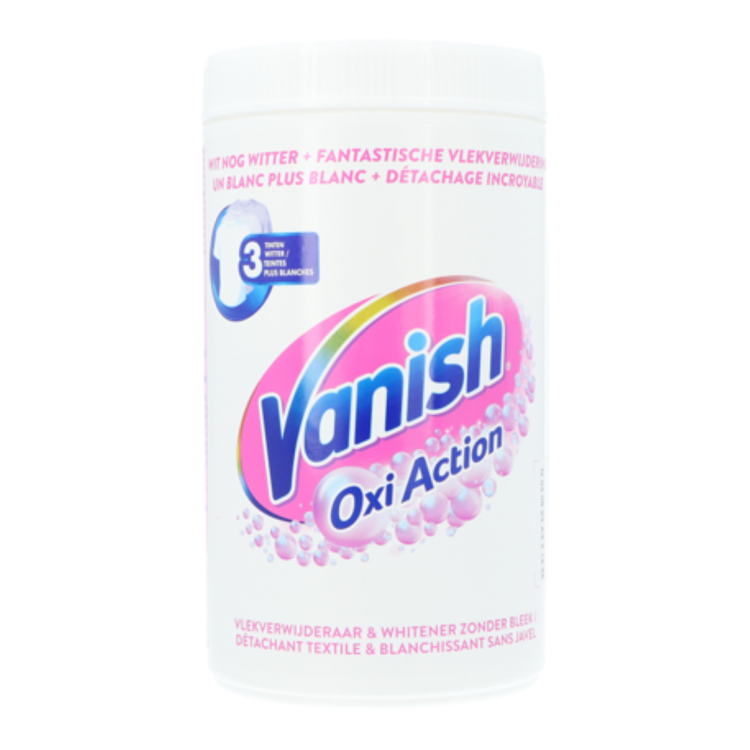 Vanish 1074310 - oxi action white 1500g crystal white 1500g | 6 stuks