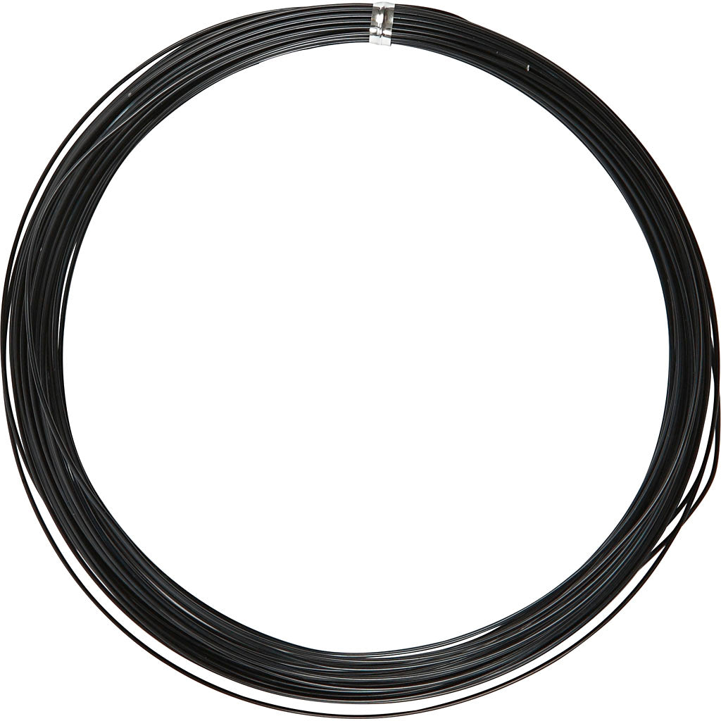 Creativ company https: www.cchobby.nl alu-draad-rond-dikte-1-mm-zwart-16-m-1-rol