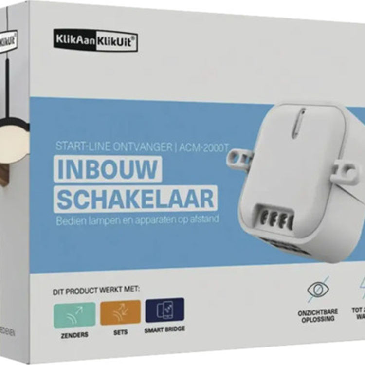 Klikaanklikuit 1078307 - acm-2000t inbouwschakel inbouwschakelaar 2000w | 1 stuks