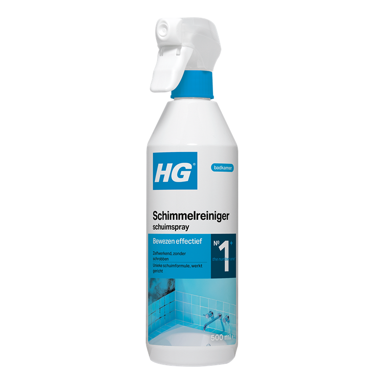 Hg schimmelreiniger schuimspray 500ml dã© doeltreffende schimmelreiniger