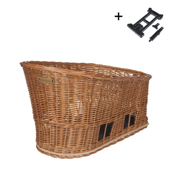 Basil hondenfetsmand pasje mik 38 liter 41 x 27 x 27 cm - naturel
