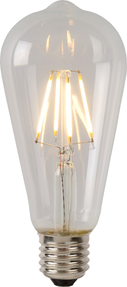 Lucide st64 class a - filament lamp - ø 6,4 cm - led - e27 - 1x7w 2700k - transparant