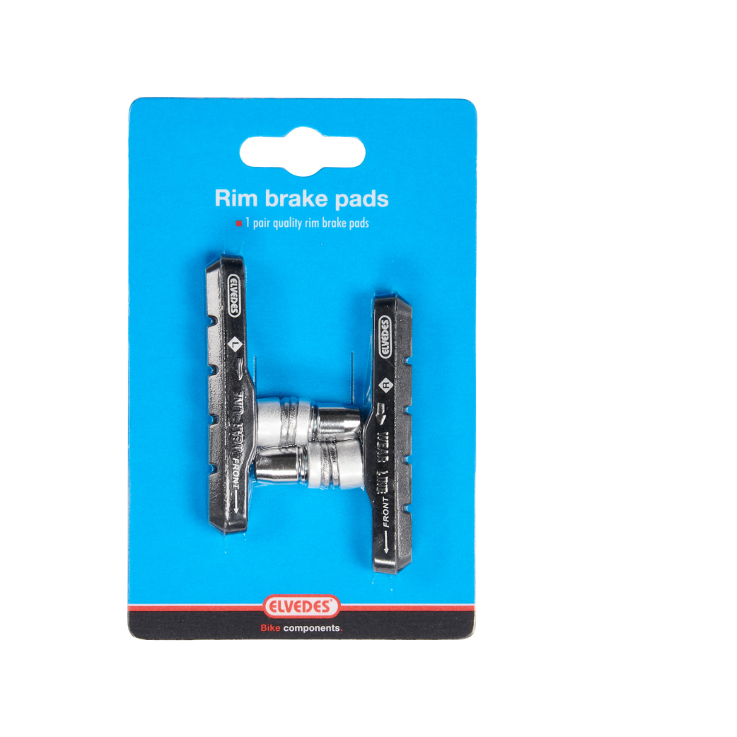 remblokken V-brake zwart 72 x 14 mm 2 stuks