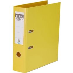 Ordner elba rado plast a4 80 mm geel 2-rings 1 stuk