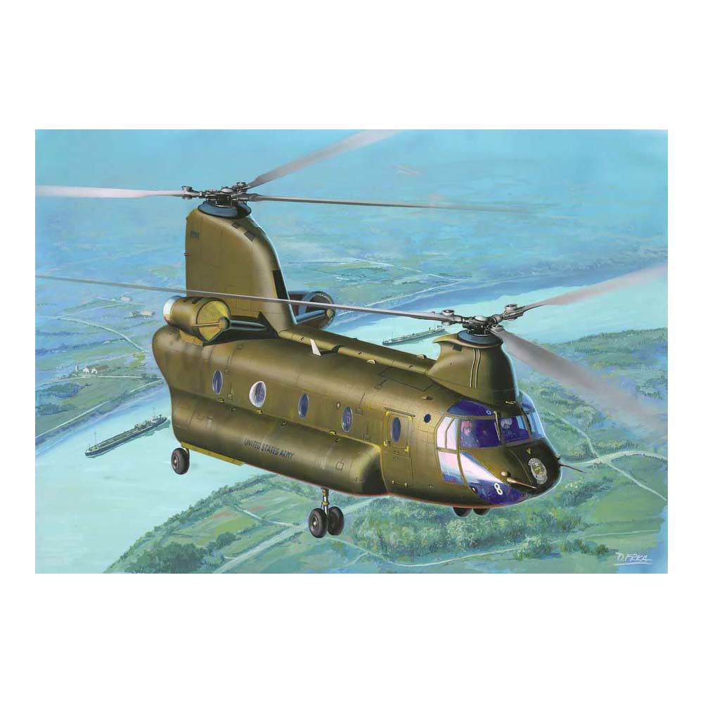 Revell modelbouwpakket militaire voertuigen - 03825 ch-47d chinook heli plastic - 1:144 - modelbouw