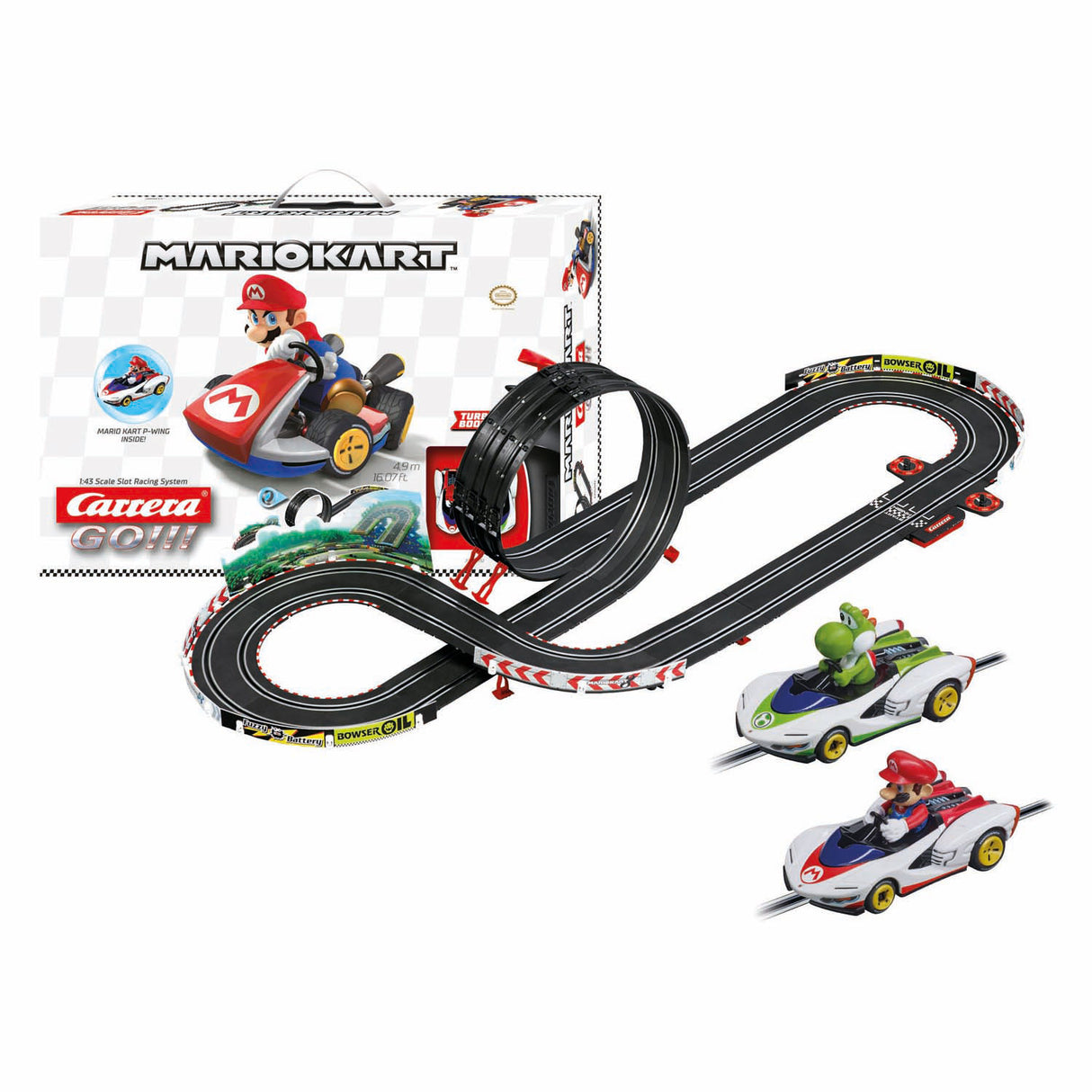 Carrera go!!! mario kart p-wing - mario vs. yoshi