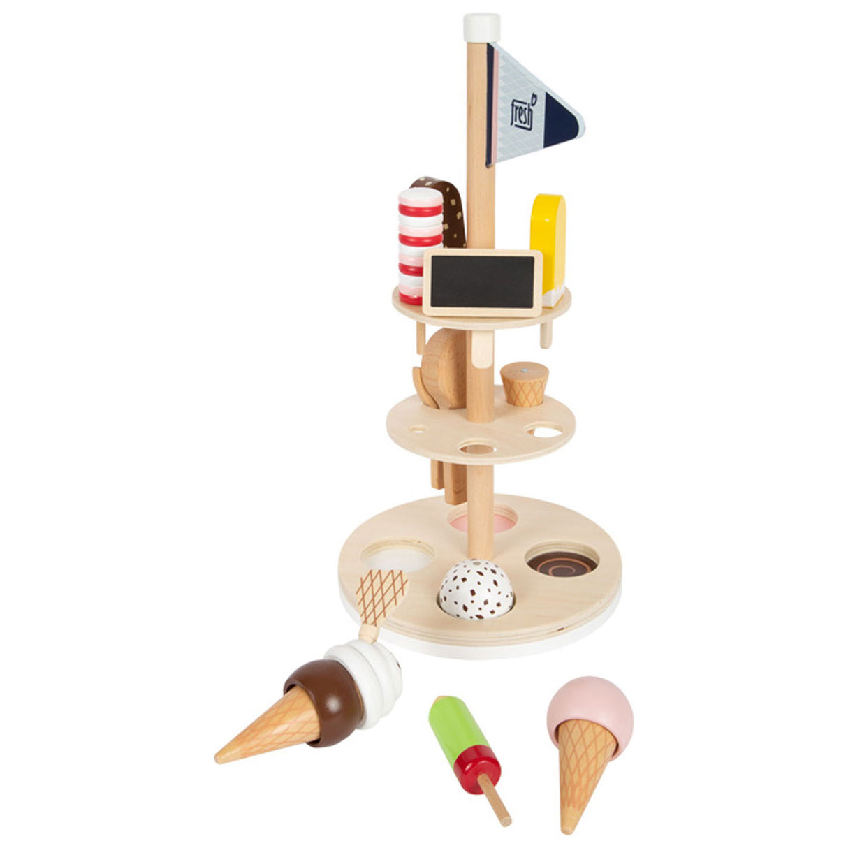 Small foot - houten ijsjes met houder, 15dlg.