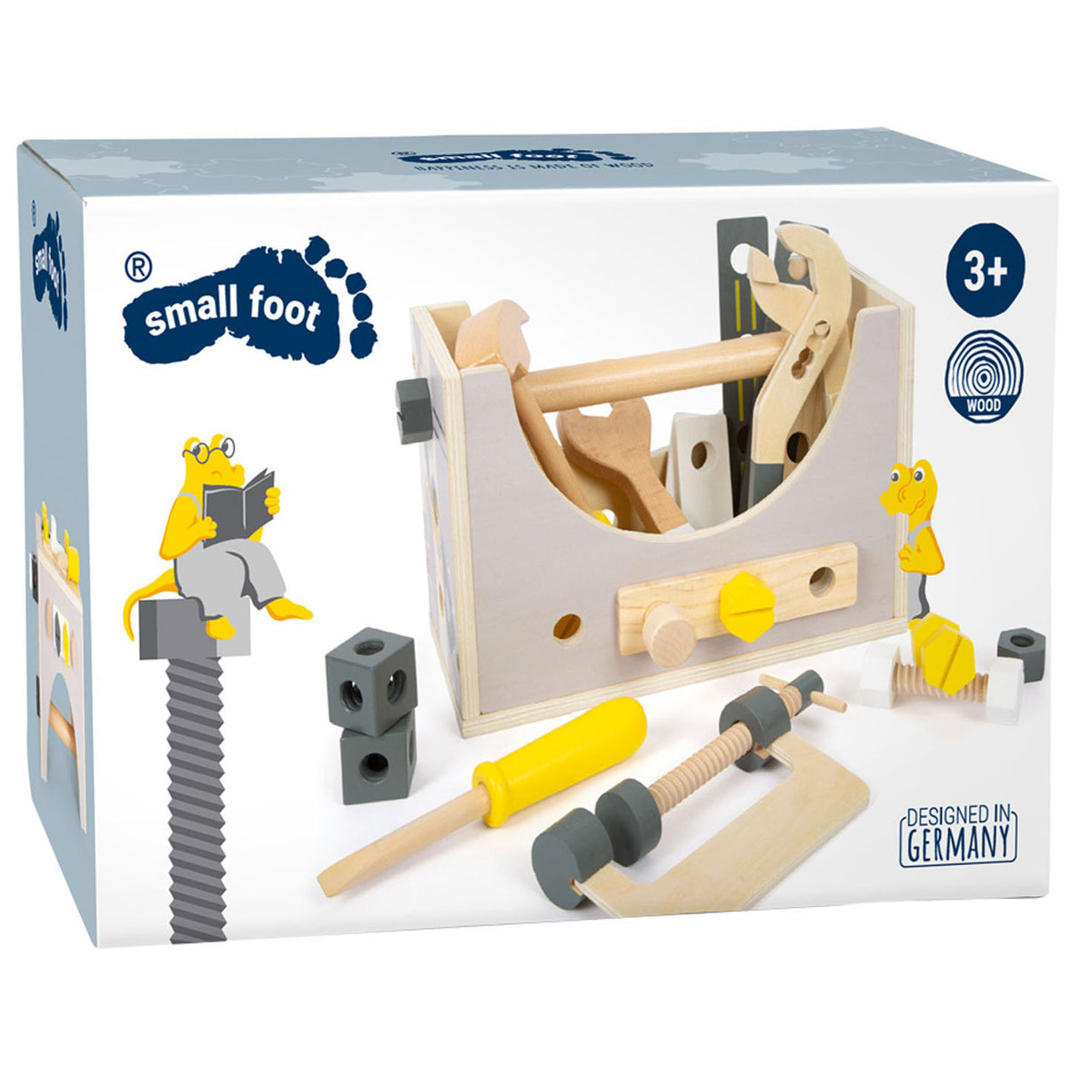 Small foot - houten gereedschapskist 2in1, 28dlg.