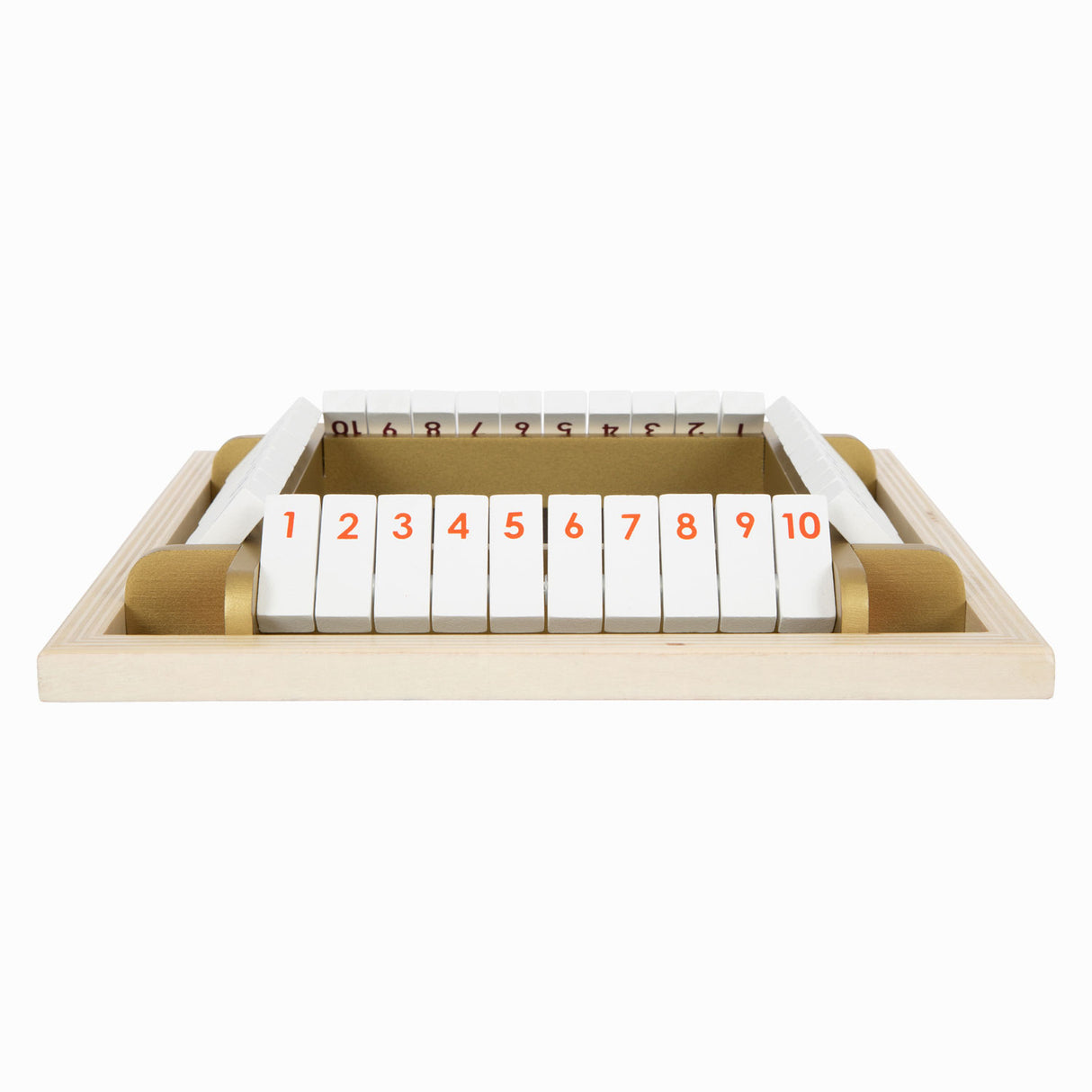 Small foot - shut the box houten dobbelspel gouden editie