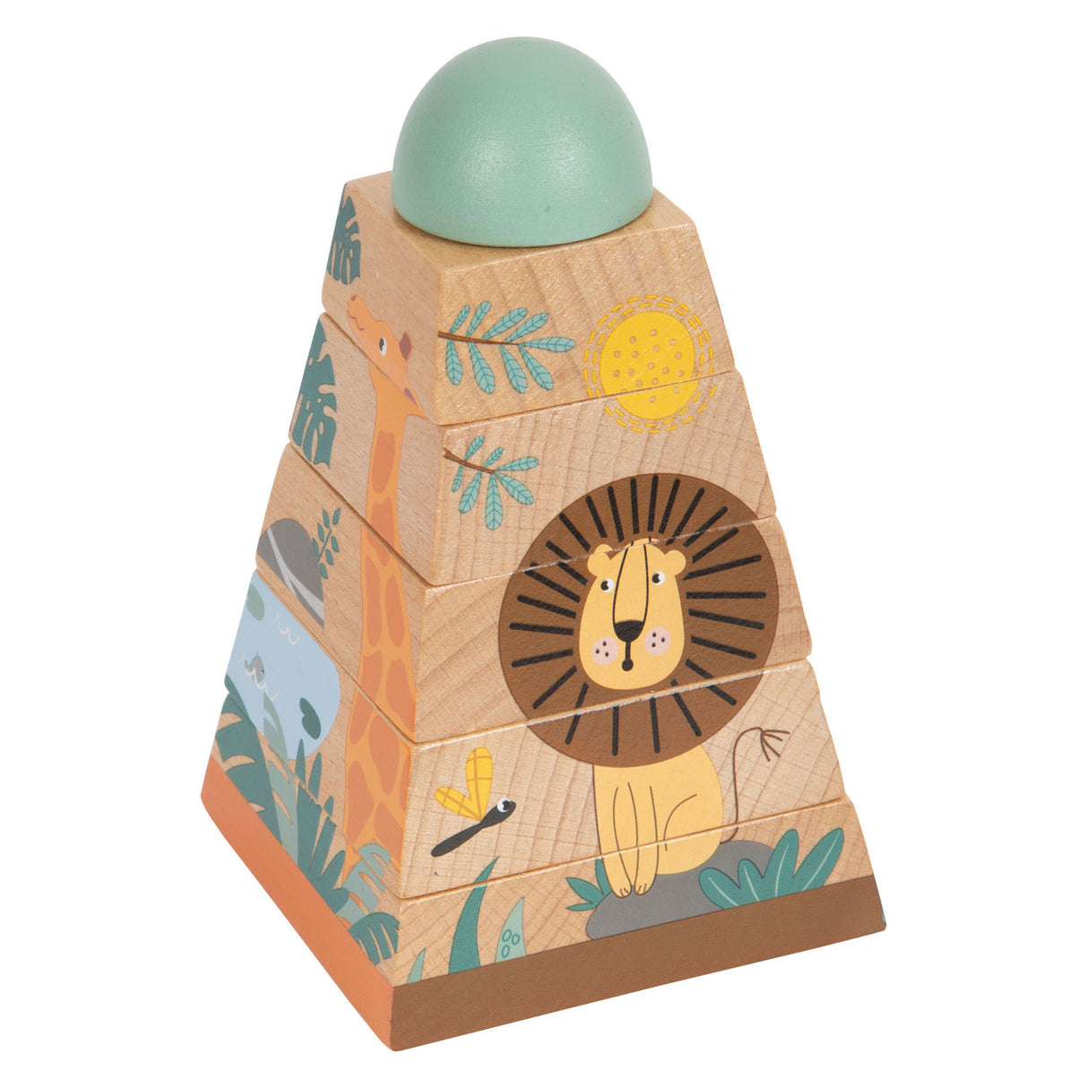 Small foot - stapeltoren safari, 6dlg.