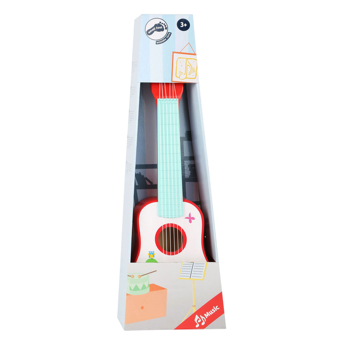 Small foot - houten gitaar kleine vos, 53cm
