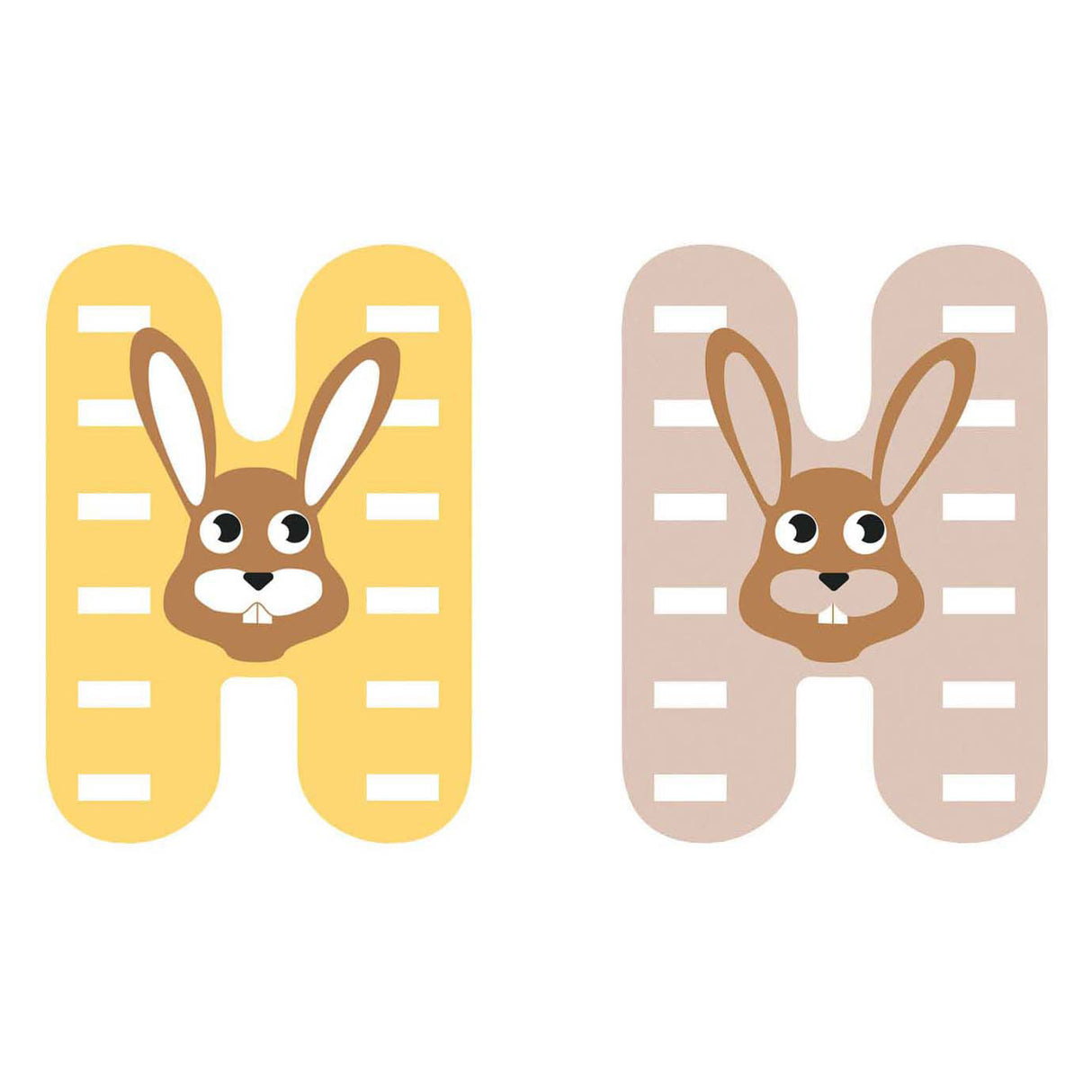 Small foot - houten dieren kinderletter - h