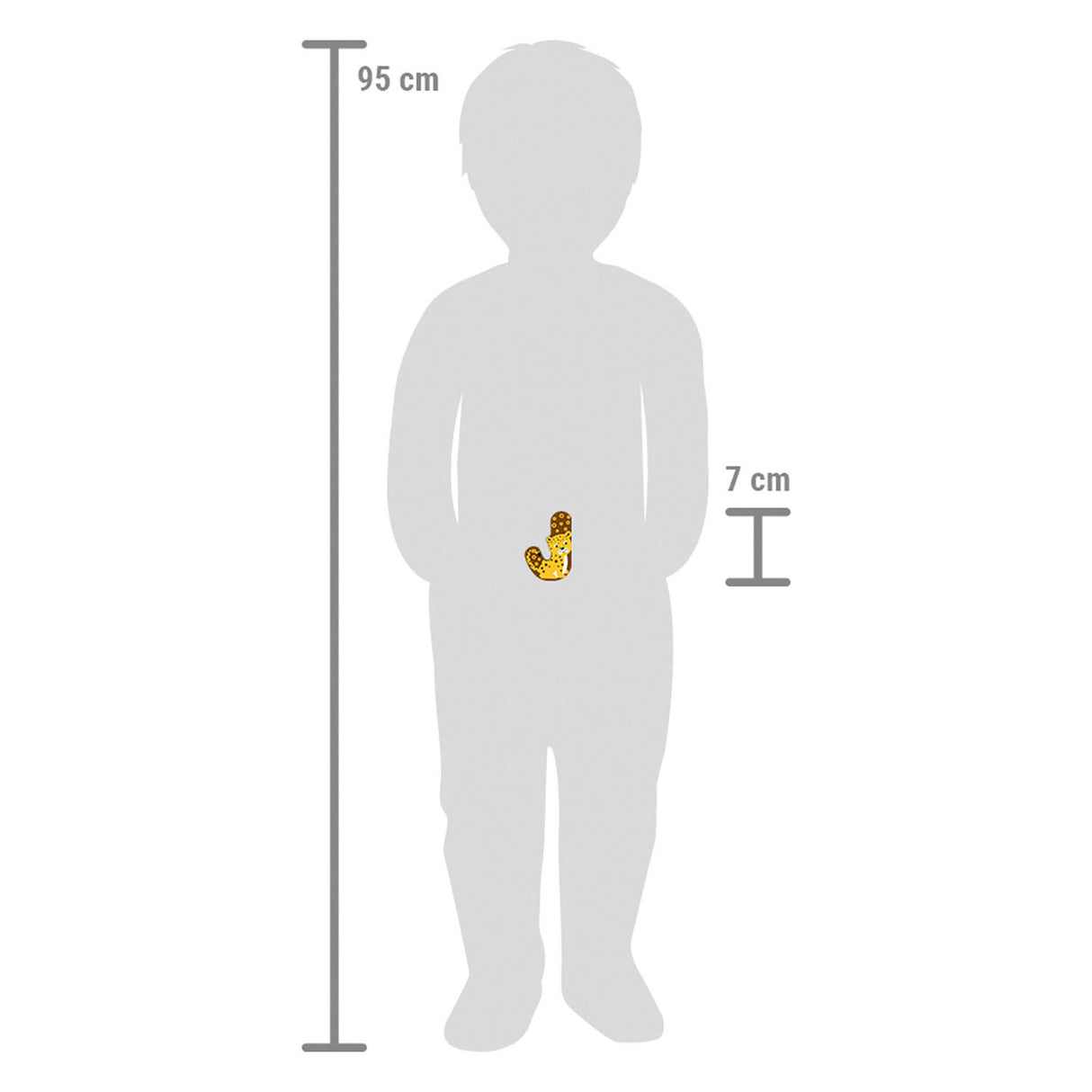 Small foot - houten dieren kinderletter - j