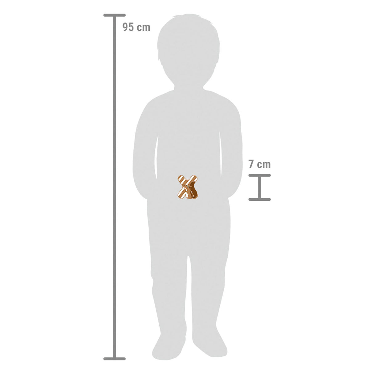Small foot - houten dieren kinderletter - x