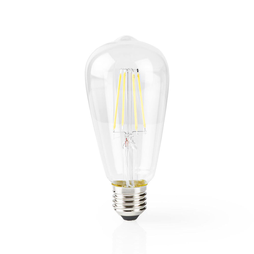 Nedis wifilf10wtst64 wi-fi smart led filamentlamp e27 st64 5 w 500 lm