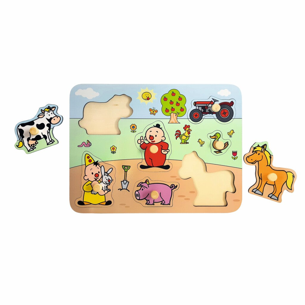 Bumba houten puzzel boerderij 7 stukjes