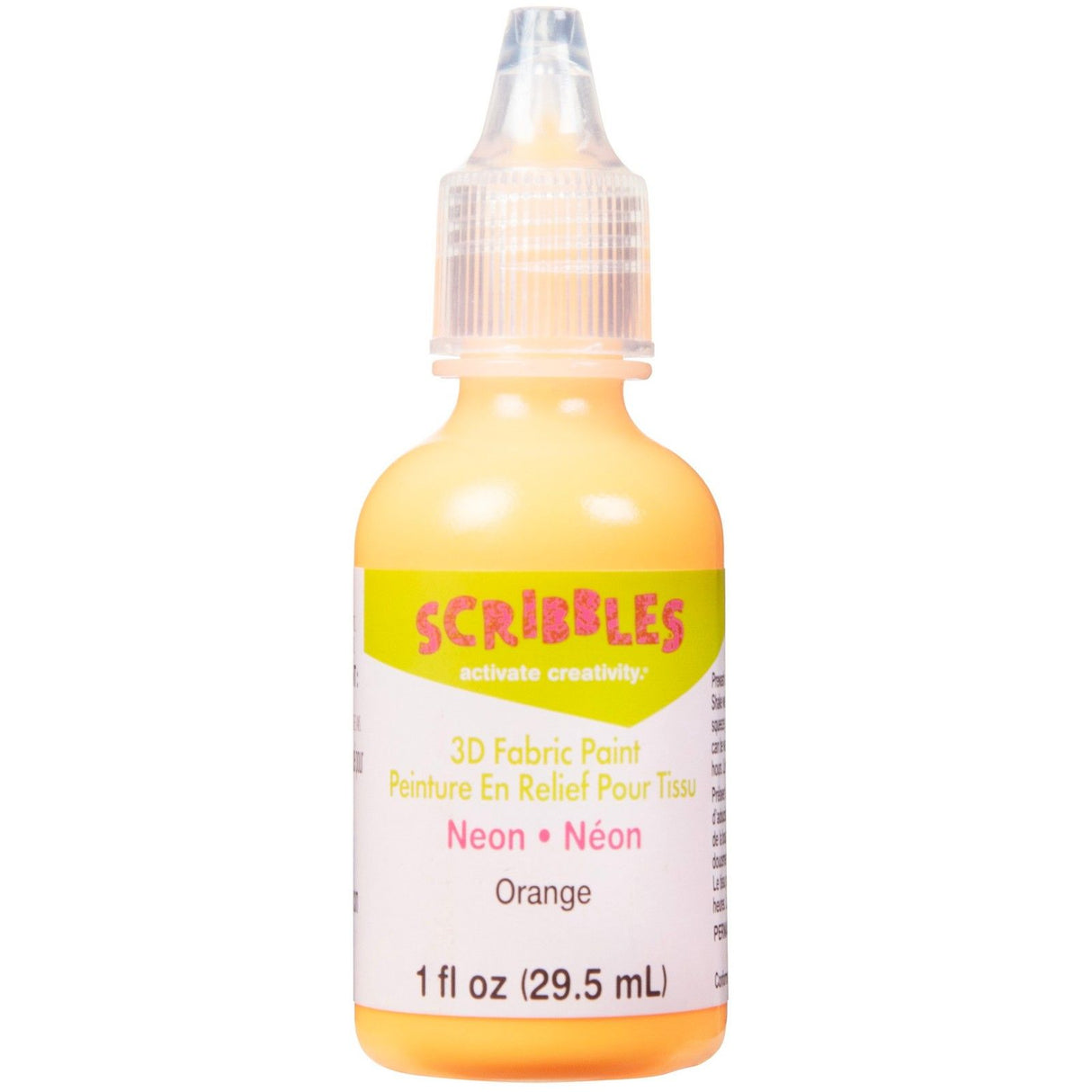 Scribbles • 3d textielverf neon 29,5ml oranje