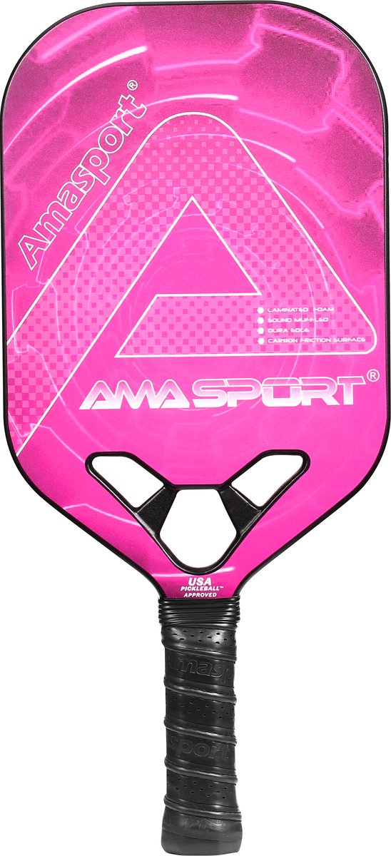 Ama sport pickleball paddle jp80-2 cobalt roze – carbon paddle – power control –