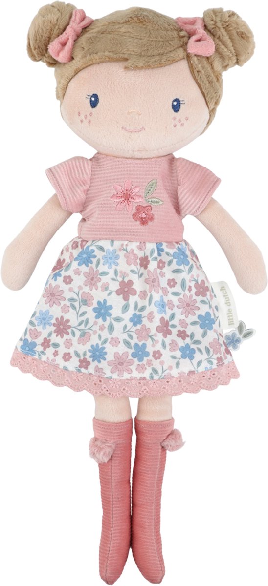 Little dutch knuffelpop - rosa - 35 cm