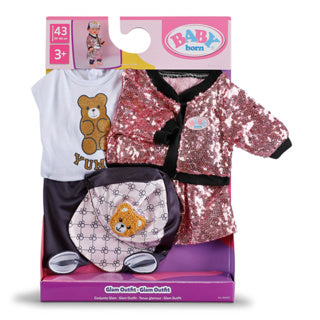 Baby born glam outfit 43cm | 2 stuks