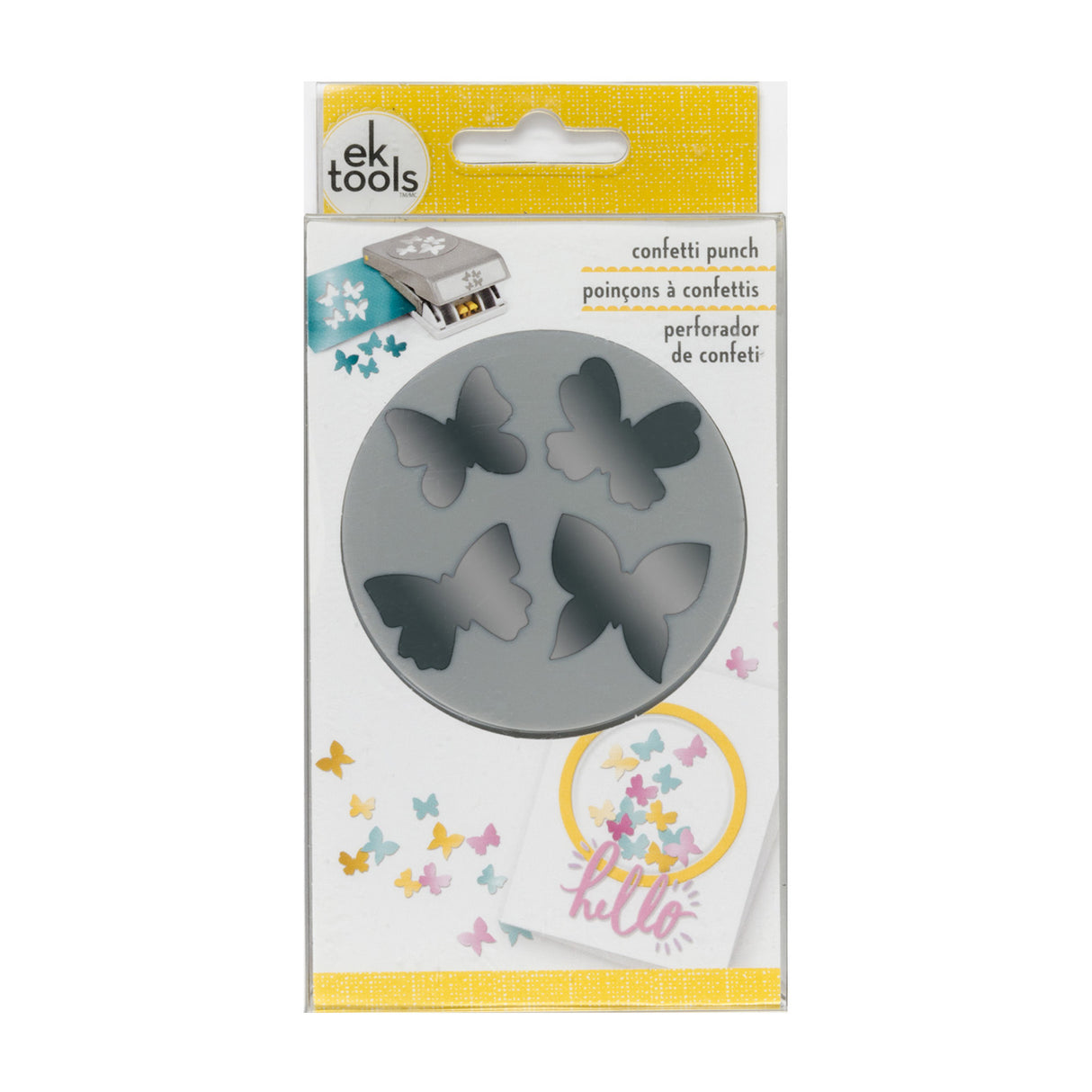 Ek tools • craft punch large confetti butterfly