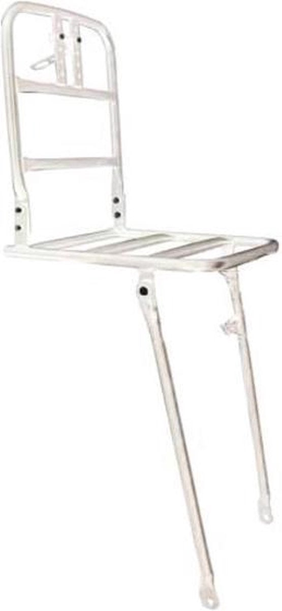 Voordrager 20 wit aluminium