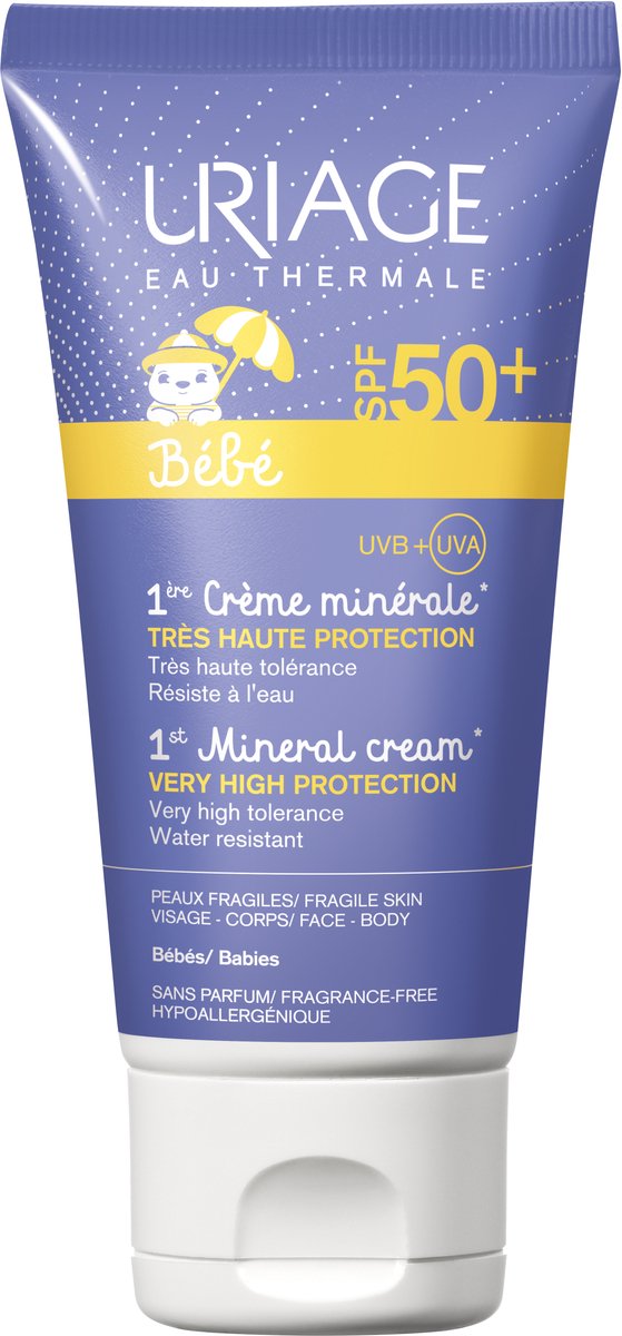 Uriage zonnebrandcrème voor kinderen sun baby mineral new spf 50+ (50 ml)