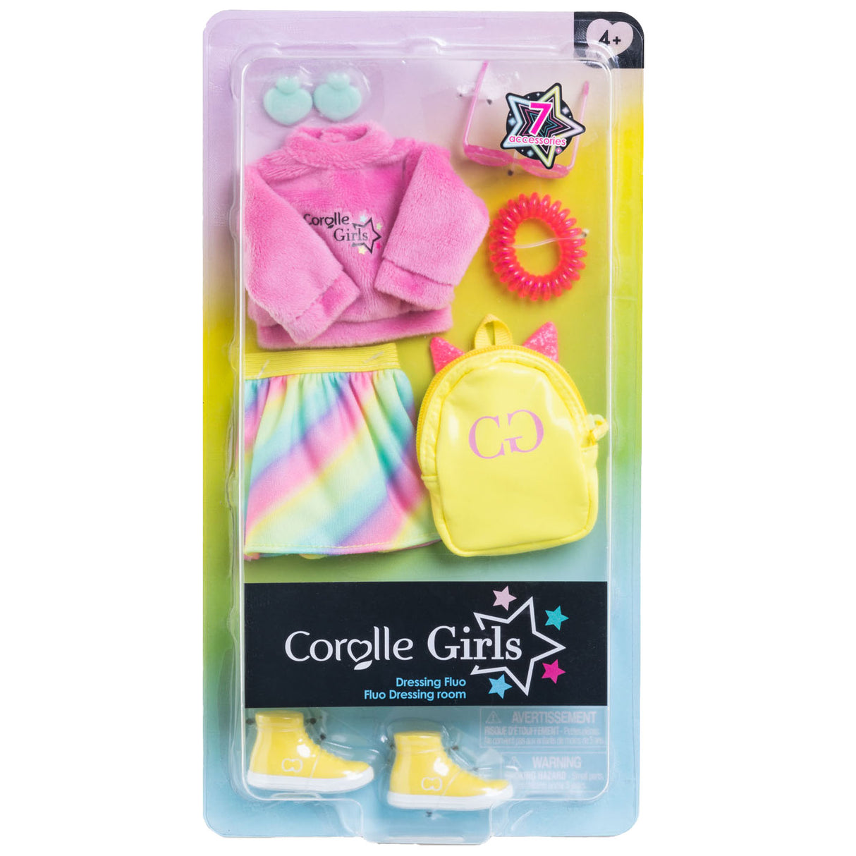 Corolle girls - poppenkleertjes fluo set dressing room