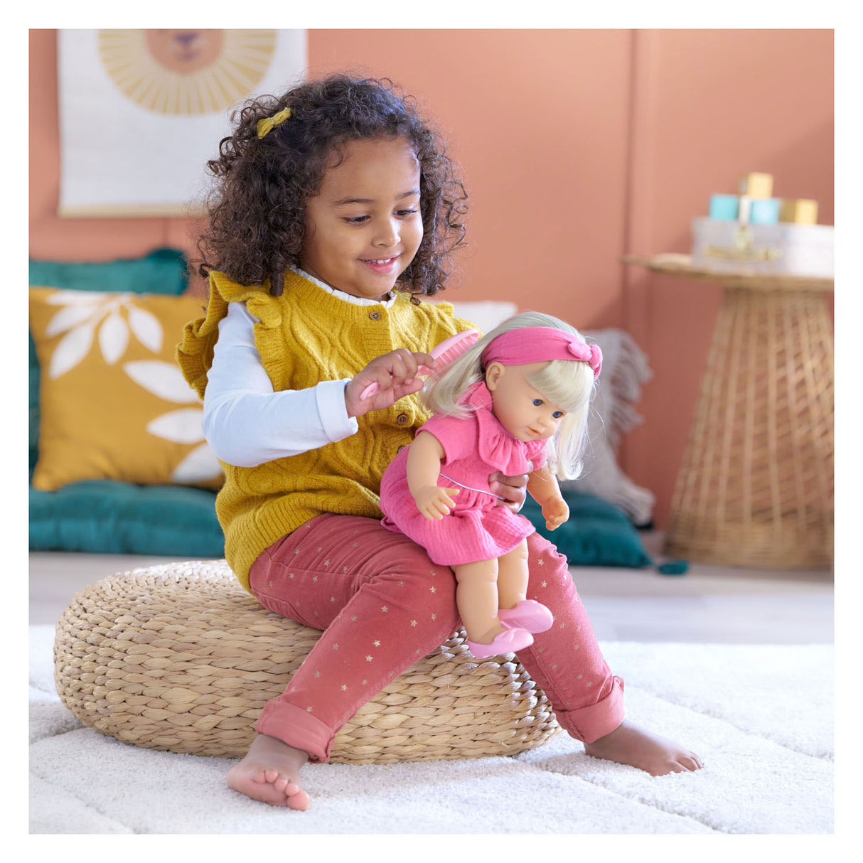 Corolle mon grand poupon jade - babypop met lang haar - 36cm