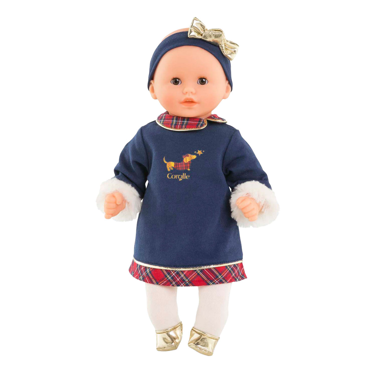 Corolle babypop calin margaux holidays zachte pop 30cm blauw vanillegeur.