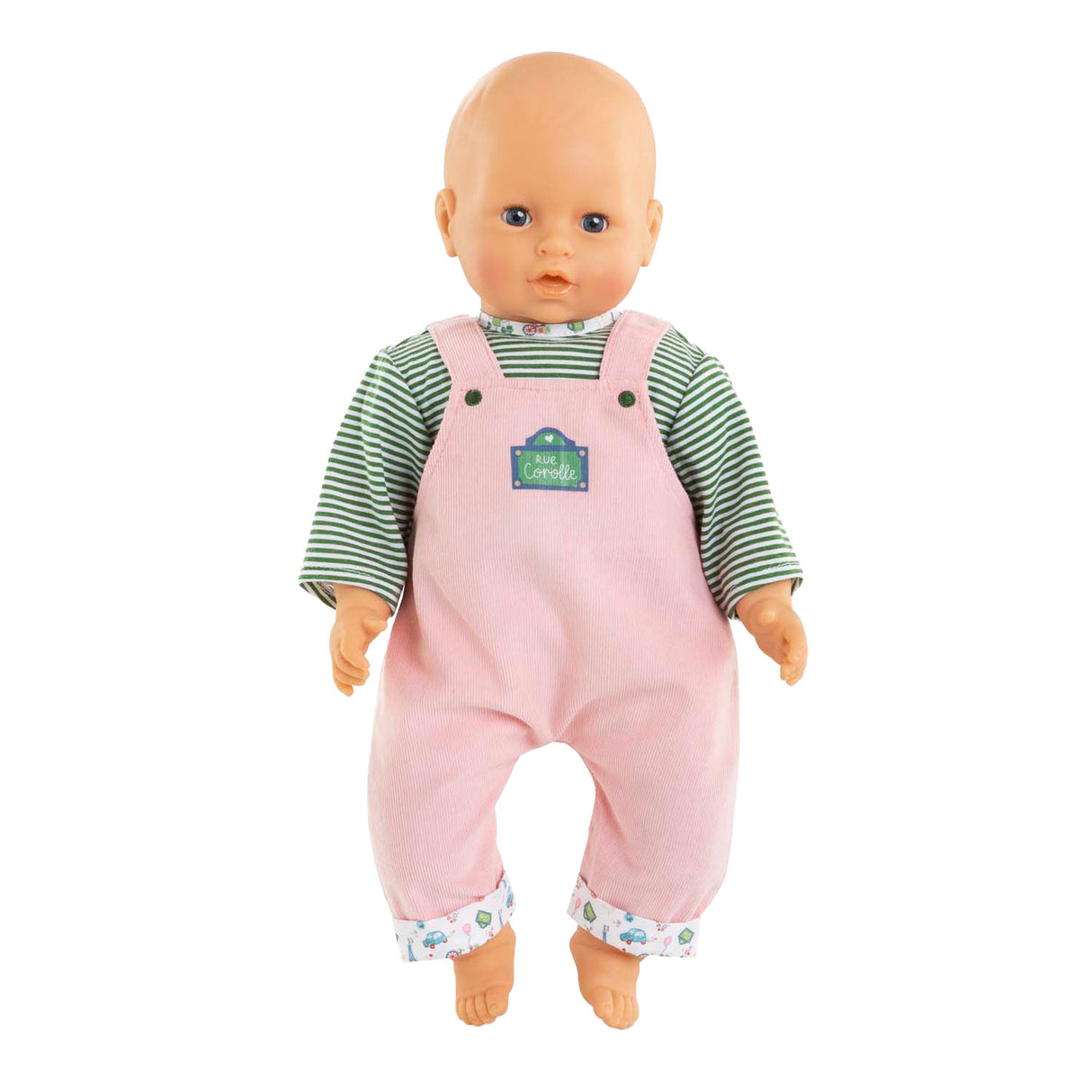 Corolle poppenkleding babypop 42cm - t-shirt en overall - kleurrijke outfit.