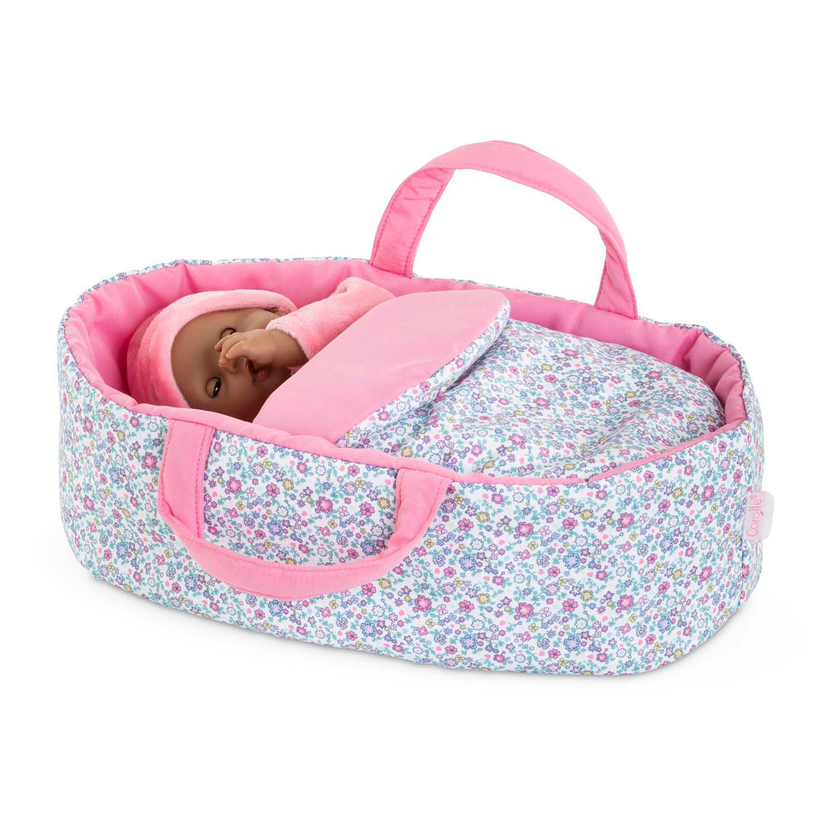 Corolle draagbed poppen bloemen - reiswieg voor babypoppen 30 cm.