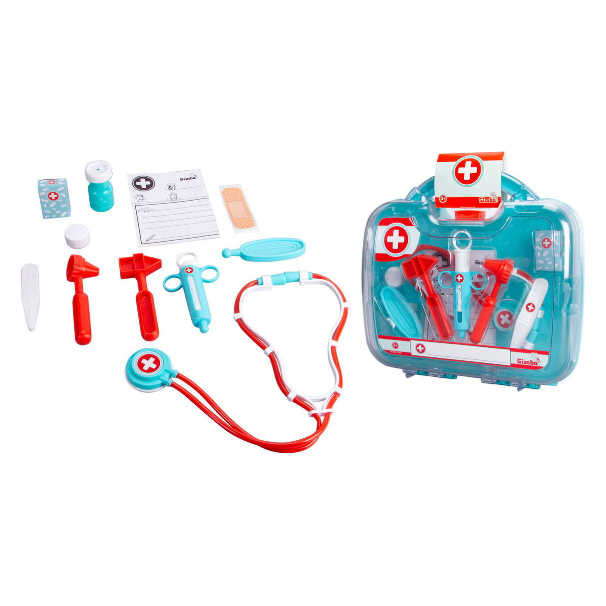 Simba dokterskoffer speelgoed met accessoires voor kinderen.