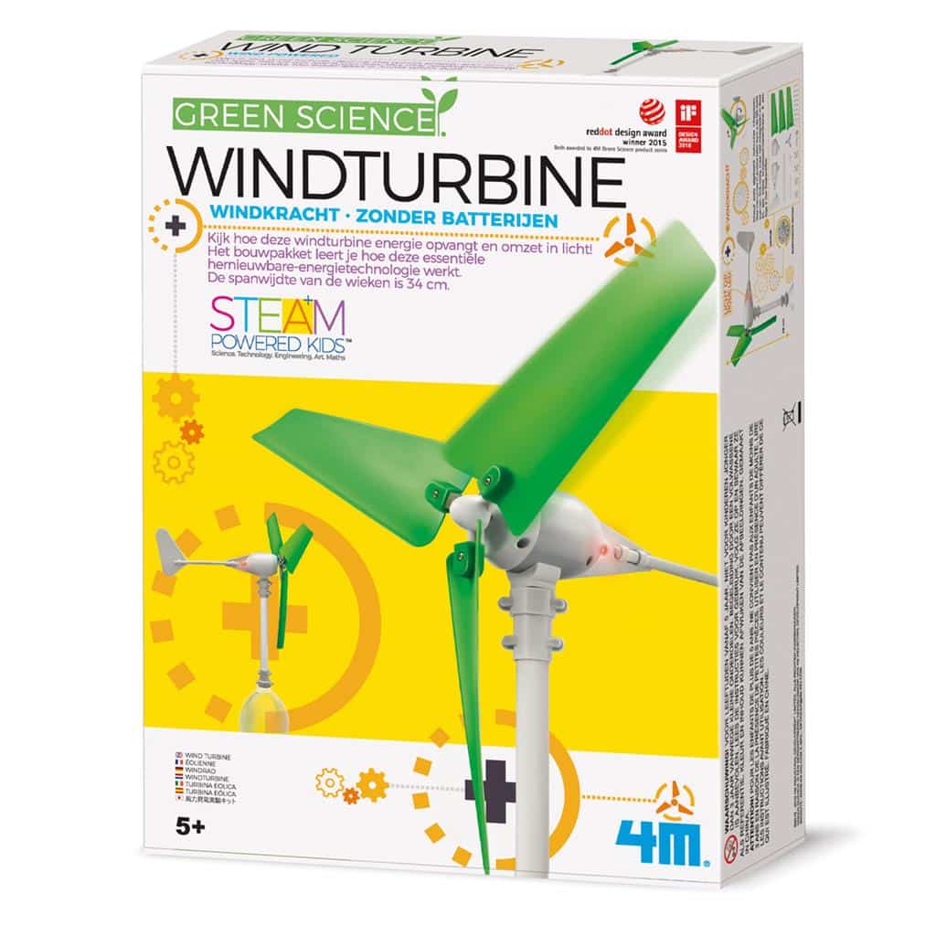 4m wetenschap en spel - bouw je windturbine en maak licht - kidzlabs - green science - 5+