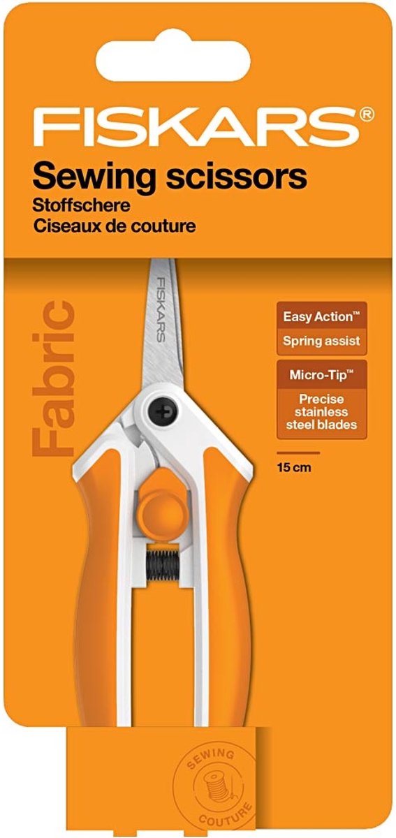 Creativ company fiskars soft-touch schaar micro spids - 15cm