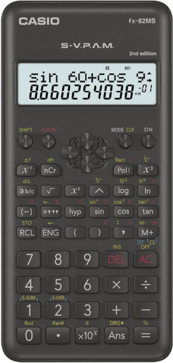 Casio fx-82ms-2 - wetenschappelijke rekenmachine