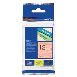 Labeltape brother tzeb31 12mmx8m zwart oranje