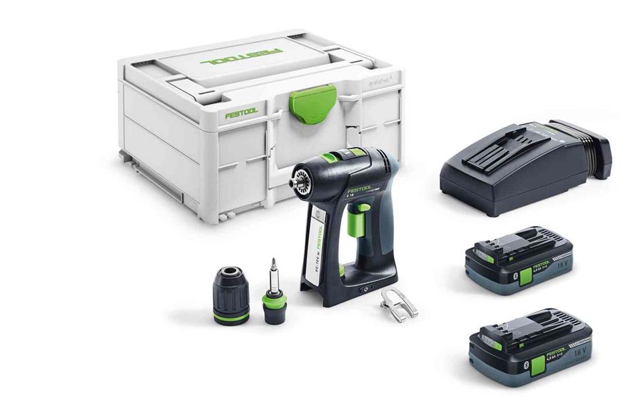 Festool accu schroefboormachine c18 hpc 4.0 i-plus
