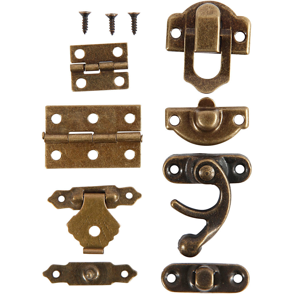 Creativ company https: www.cchobby.nl mini-beslag-afm-16x19-19x29-5-mm-antiek-goud-15-set-1-doos