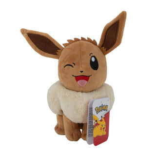 Jazwares pokémon knuffel pluche eevee, 20cm