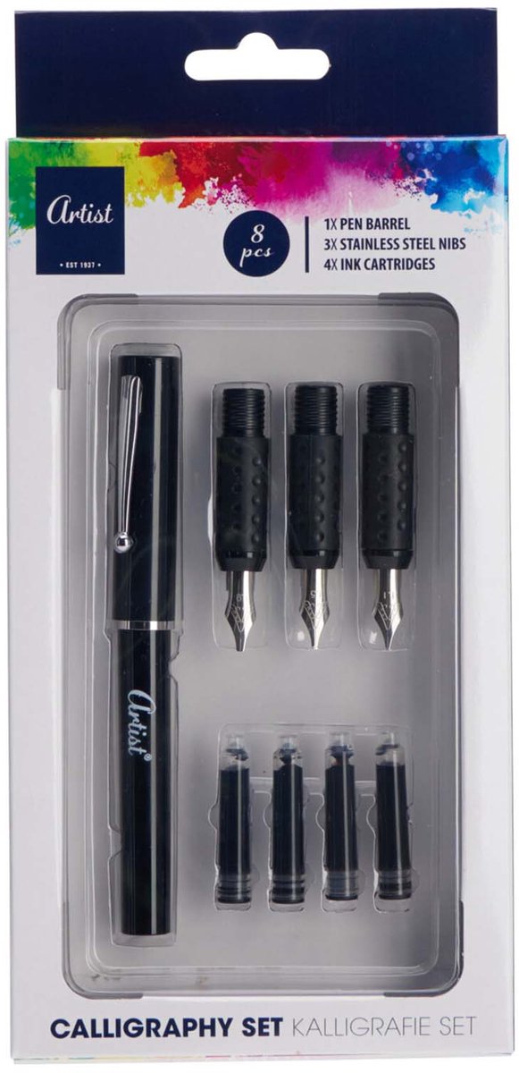 Merkloos sans marque kalligrafie set - 8-delig - n.v.t. - n.v.t. - n.v.t.