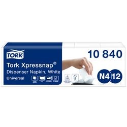 Servetten tork n4 interfoldsysteem 33x21,6cm wit 5 pakken