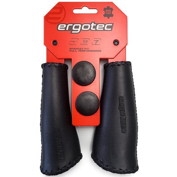 Ergotec Handvatten Monaco Leer Lang Lang Zwart