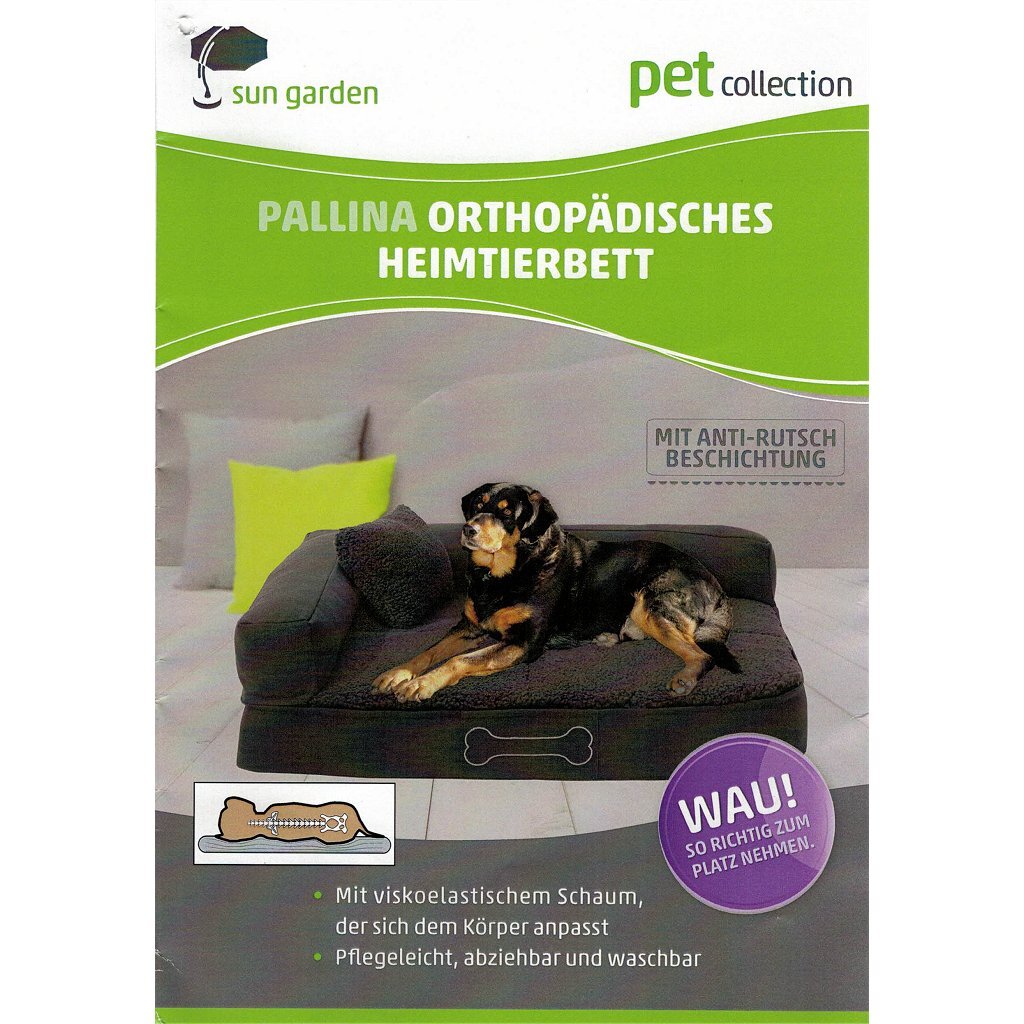 Sun garden pallina orthopedisch hondenkussen 100x80x27 cm bruin beige