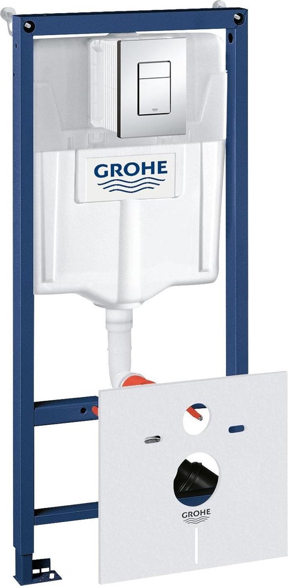 Grohe rapid sl 4-in-1 inbouwreservoir - voor hangend toilet – incl. bedieningsplaat en geluiddemping