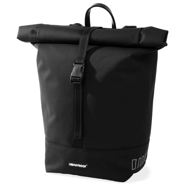 Dutchperfect urban proof single rolltop 20l zwart - recycled