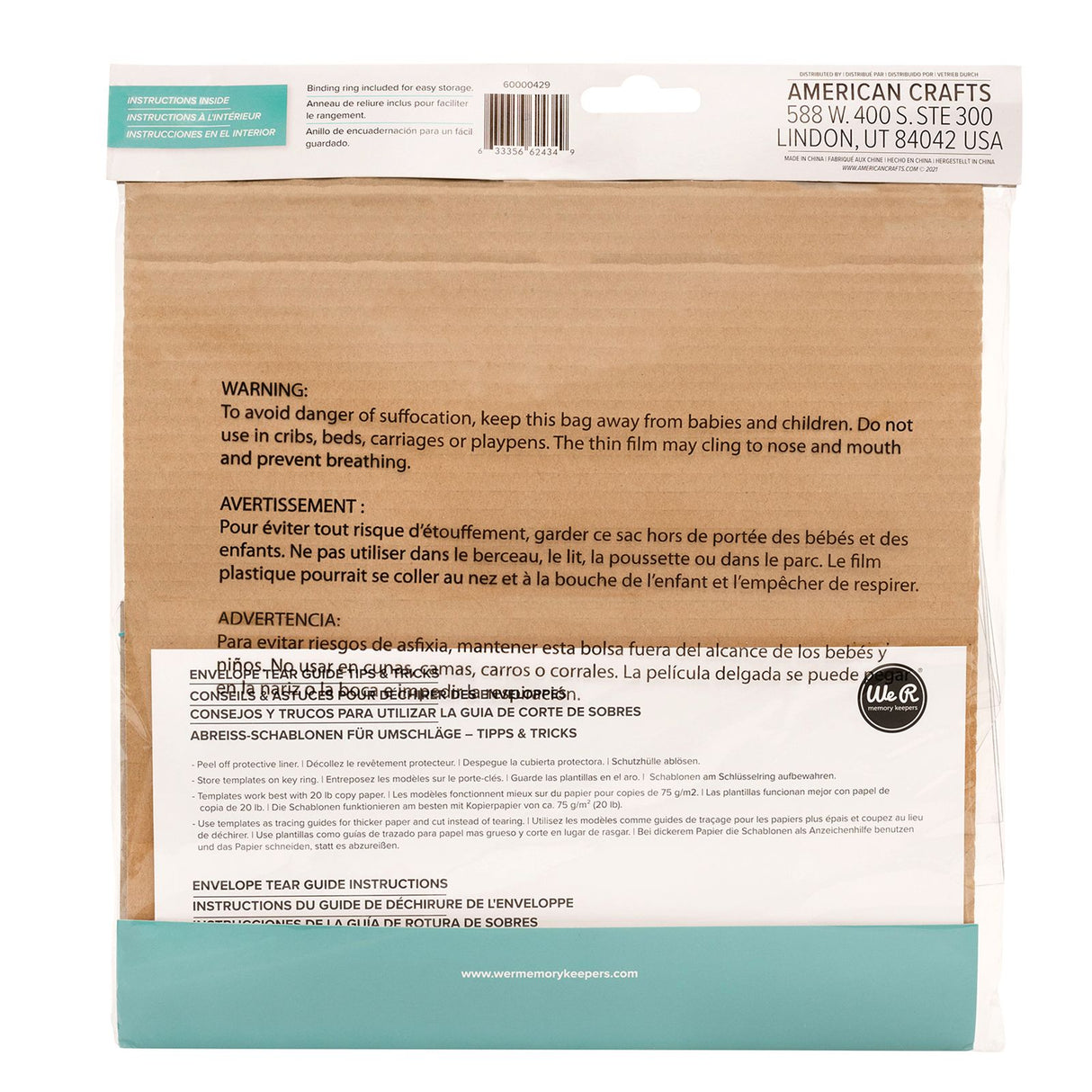 We r makers • envelope tear guides